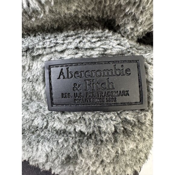 Abercrombie & Fitch Mens XS Gray Fleece Jacket‎ Polyester Zip-Up - Picture 6 of 6